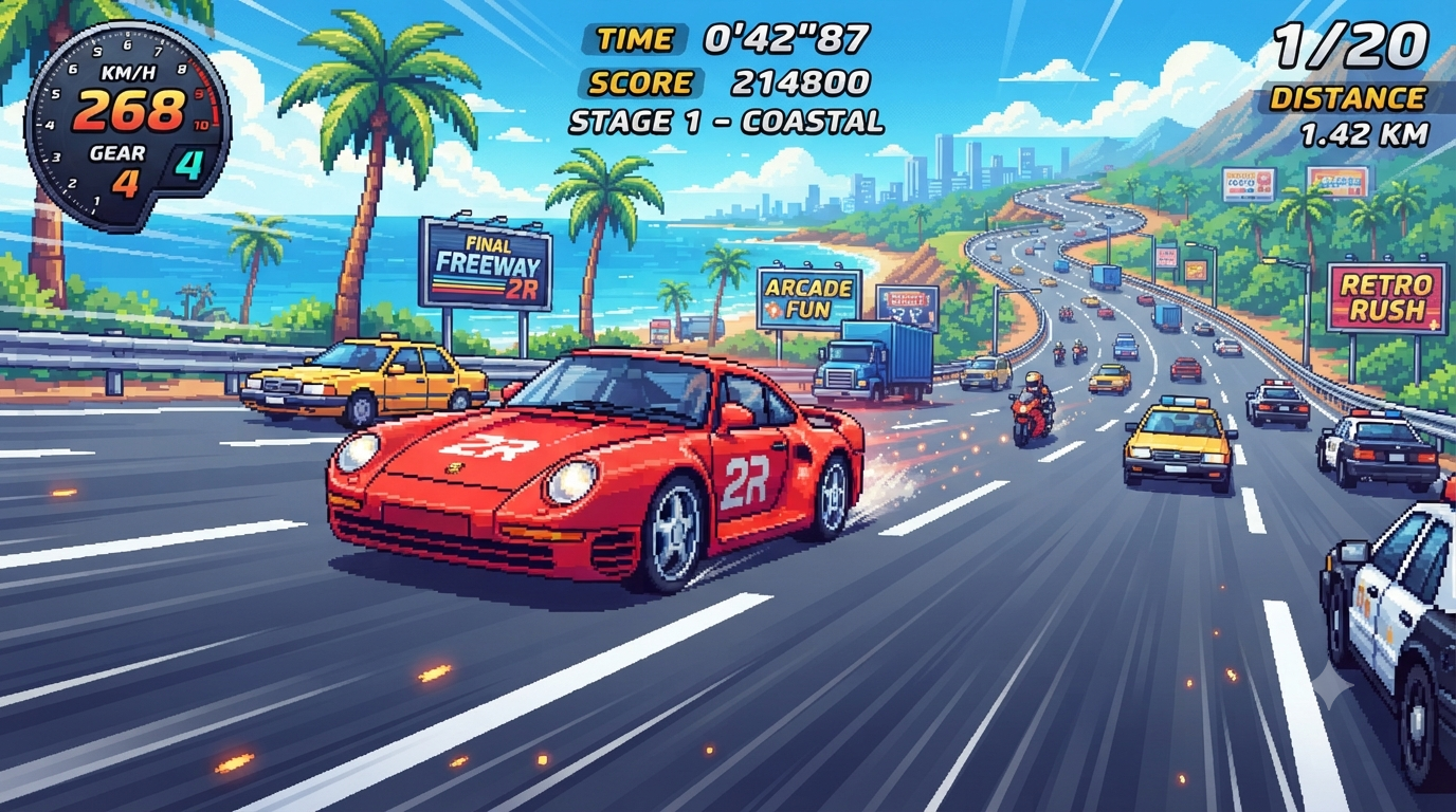 Final Freeway 2R: Speed, Excitement, and Classic Arcade Racing