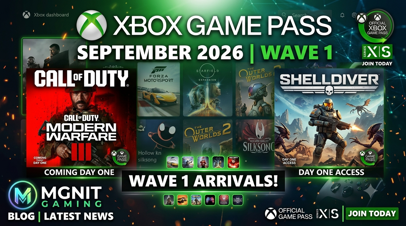 Xbox Game Pass September 2026 Wave 1: Call of Duty, Shelldiver & More